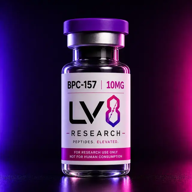 BPC-157 research vial — LV8