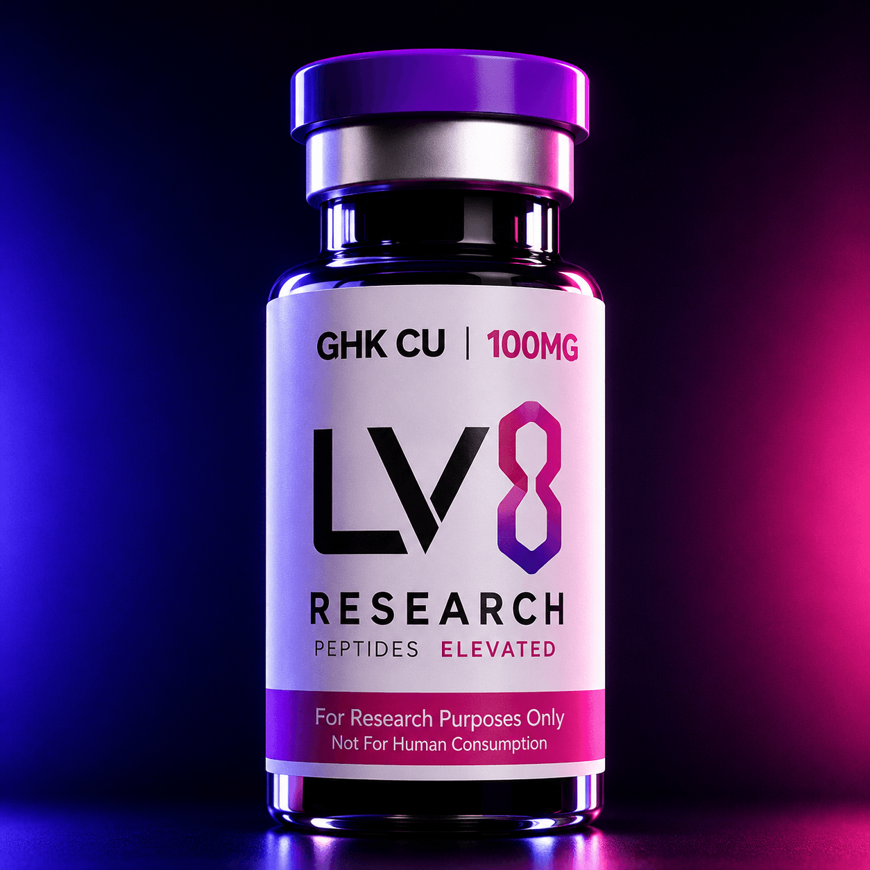 GHK-Cu research vial — LV8