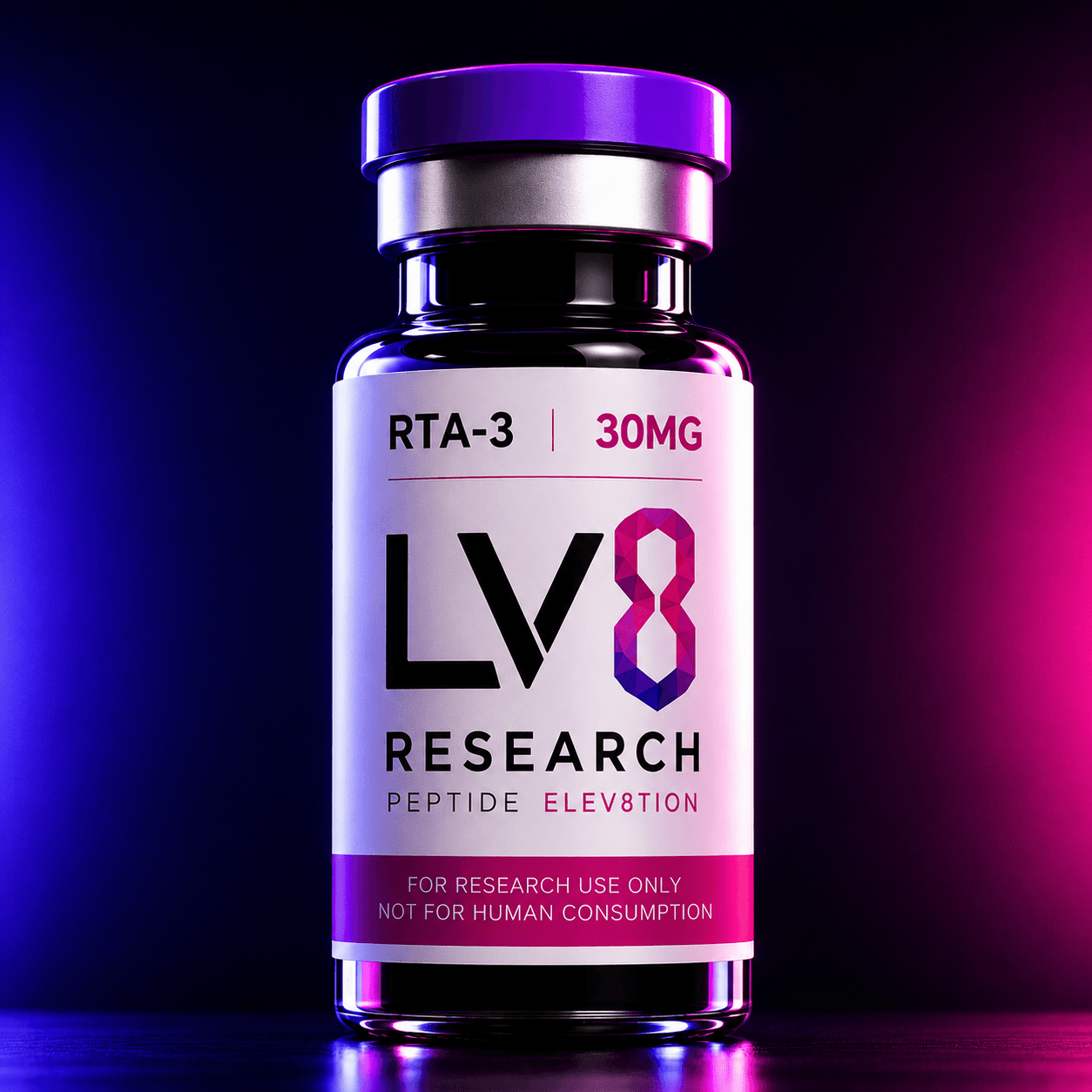 RTA-3 research vial — LV8