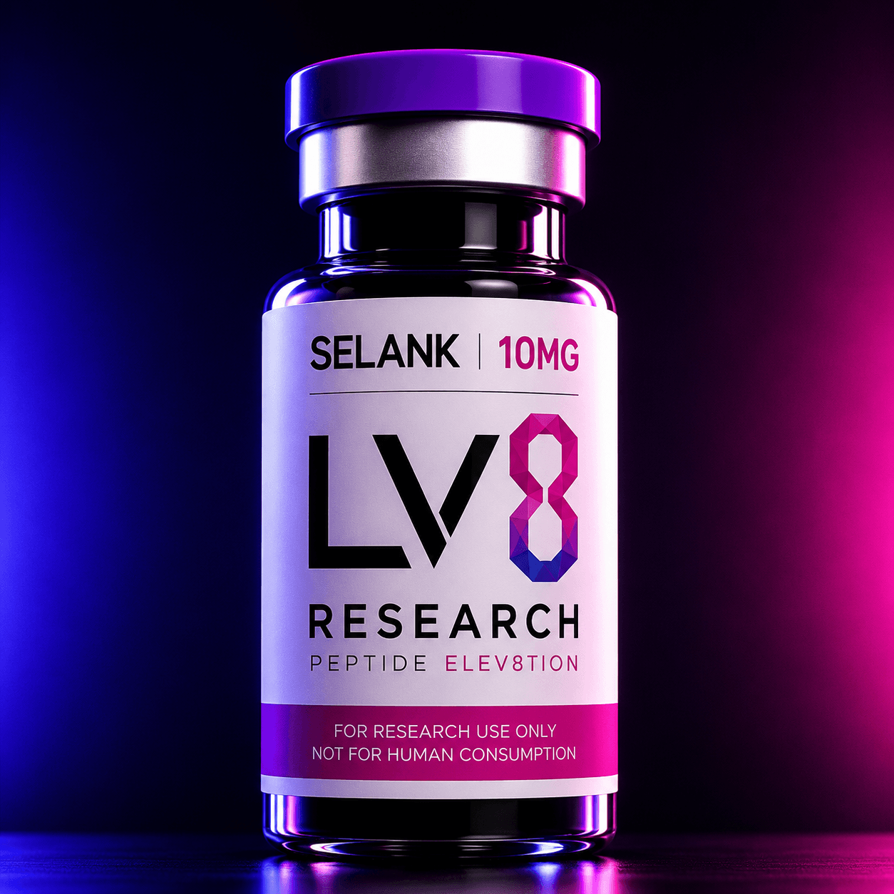 Selank research vial — LV8